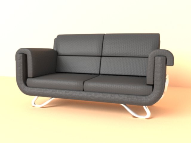 Sofa 3D Model .c4d .max .obj .3ds .fbx .stl .blend 
