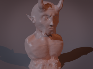 Realistic statue of Demon - Ready to Print Modello di stampa 3D