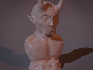 Realistic statue of Demon - Ready to Print 3D Print Model