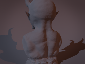 Realistic statue of Demon - Ready to Print Modello di stampa 3D