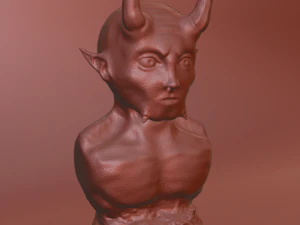 Realistic statue of Demon - Ready to Print 3D Print Model