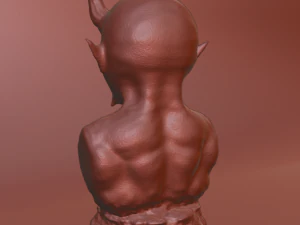 Realistic statue of Demon - Ready to Print 3D Print Model