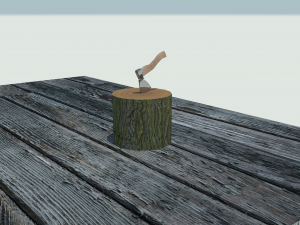 The guillotine and the block Modèle 3D