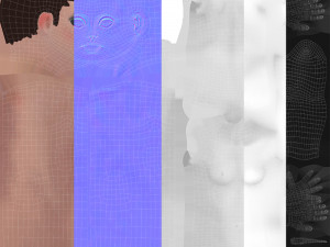 Angela Cartoon Rig 3D 모델