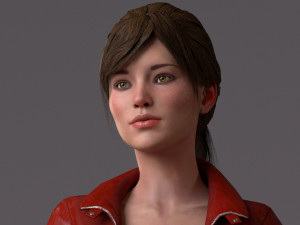 Female Base Rig with Outfit 3D-Modell