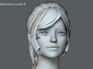 Female Base Rig with Outfit 3D Model