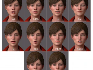 Female Base Rig with Outfit 3D Model