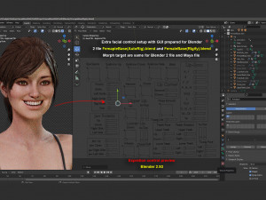 Female Base Rig with Outfit 3D-Modell