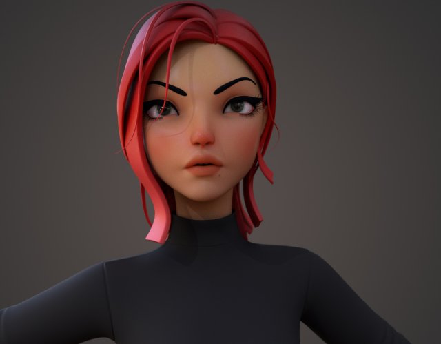 Modelo 3D de personagem Violeta O level design do jogo foi desenvolvido