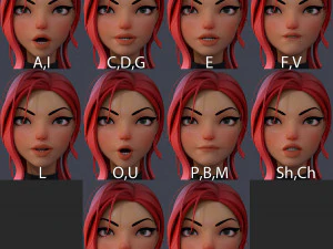 Violet 3D Model