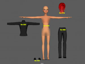 Violet 3D Model
