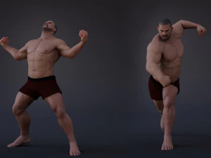 Male Base Heavy Rig 3D Model