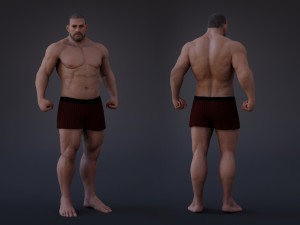 Male Base Heavy Rig 3D-Modell