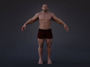 Male Base Heavy Rig 3D-Modell