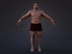 Male Base Heavy Rig 3D Model