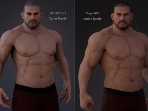 Male Base Heavy Rig 3D-Modell
