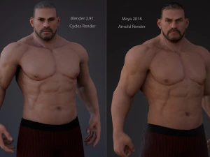Male Base Heavy Rig 3D Model