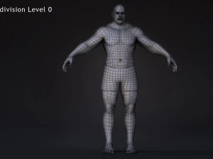 Male Base Heavy Rig 3D Model