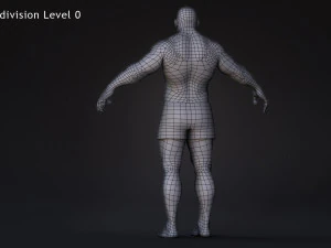 Male Base Heavy Rig 3D Model