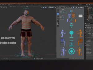 Male Base Heavy Rig 3D-Modell
