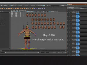 Male Base Heavy Rig 3D Model