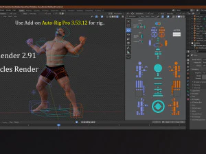 Male Base Heavy Rig 3D Model