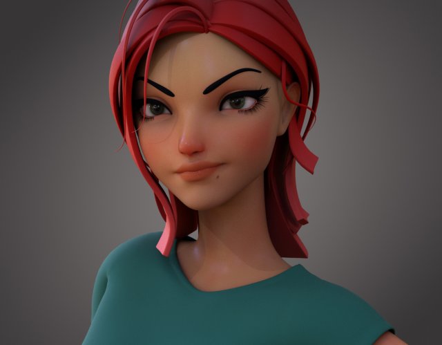 Violet Rig Ver2 3D Модель .c4d .max .obj .3ds .fbx .stl .blend 