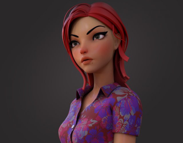 Violet Rig Ver3 Modèle 3D .c4d .max .obj .3ds .fbx .stl .blend 