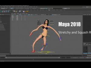Female Base Black Hair Rig 3D 모델