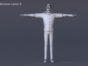 David Cartoon Rig 3D Model