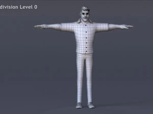 David Cartoon Rig Modello 3D