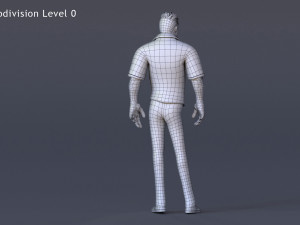 David Cartoon Rig 3D Model
