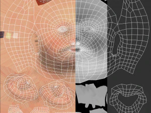 David Cartoon Rig Modello 3D