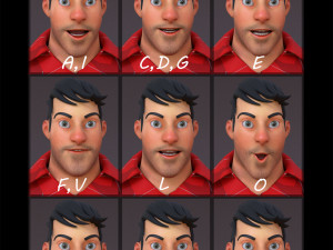 David Cartoon Rig 3D Model
