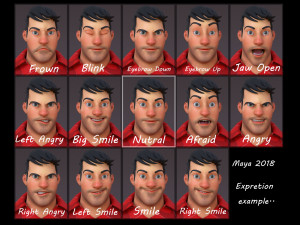 David Cartoon Rig 3D Model