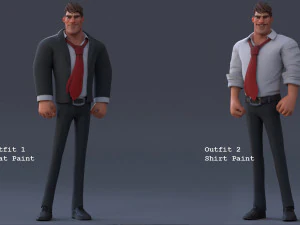 老板装备 3D 模型