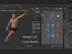 Male Base Rig Modelo 3D
