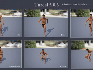 Erkek Taban Te&ccedil;hizatı 3D Model