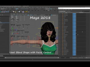 Angela Cartoon Rig Ver 2 Modèle 3D