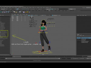 Angela Cartoon Rig Ver 2 Modèle 3D