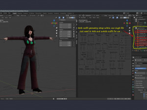 Angela Cartoon Rig Ver 2 Modèle 3D