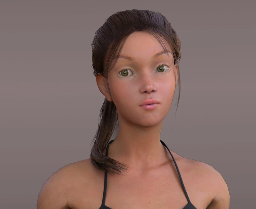 Female Base 3D Model .c4d .max .obj .3ds .fbx .stl .blend 