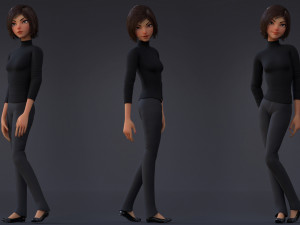 Violet Rig Outfit 2 Modèle 3D