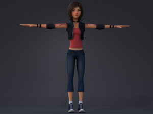 Violet Rig Outfit 2 Modèle 3D