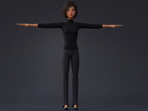 Violet Rig Outfit 2 Modèle 3D
