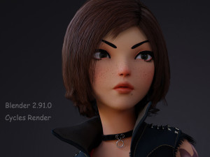 Violet Rig Outfit 2 Modèle 3D