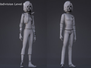 Violet Rig Outfit 2 Modèle 3D