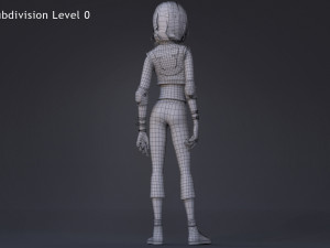 Violet Rig Outfit 2 Modèle 3D