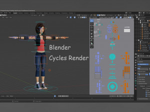 Violet Rig Outfit 2 Modèle 3D
