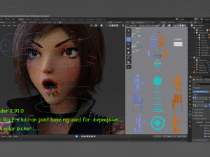 Violet Rig Outfit 2 Modèle 3D